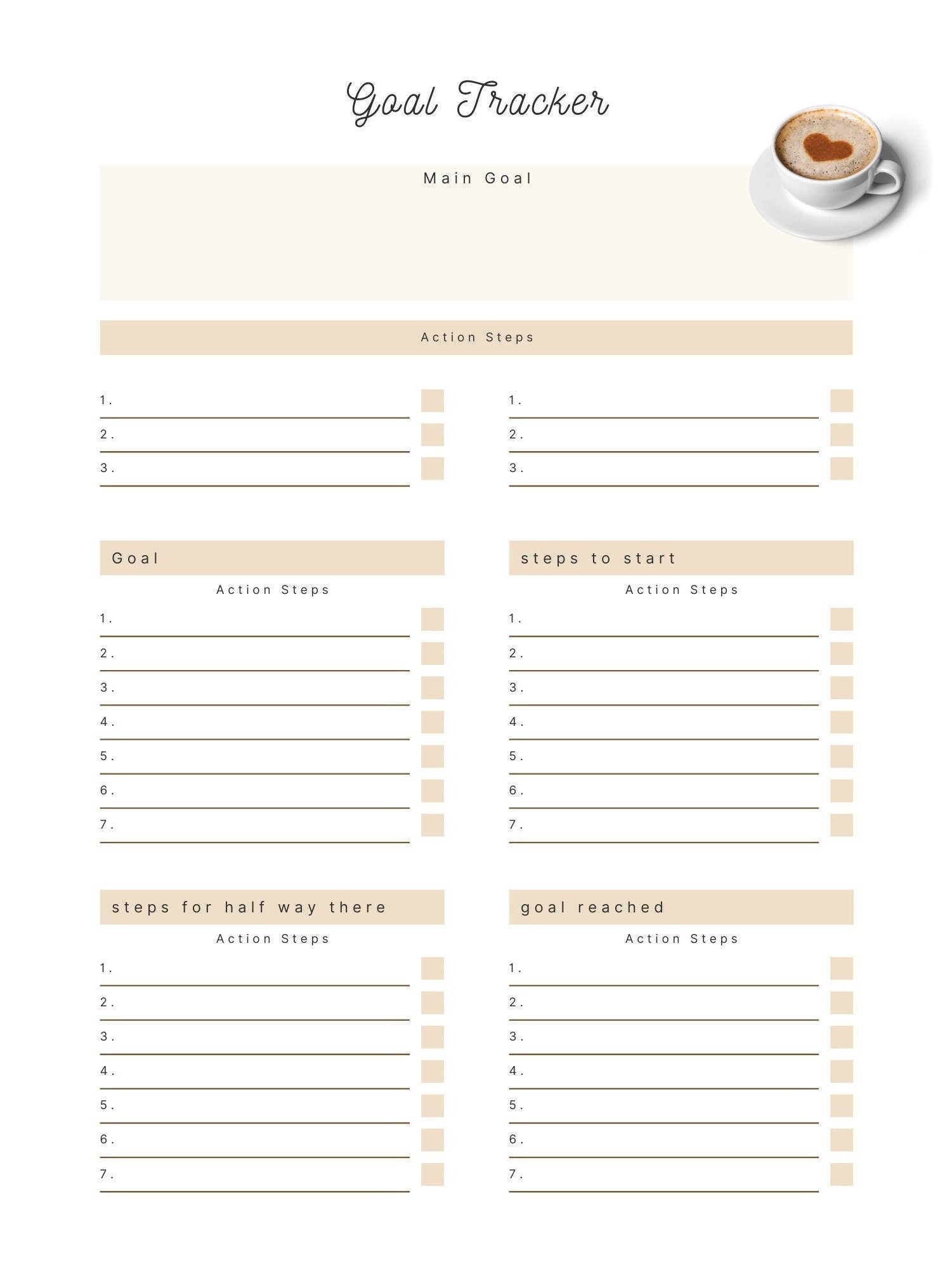 Goals Worksheet
