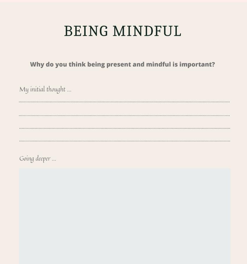 Guided Spirituality Journal for Inner Peace, Growth, Meditation, Chakras (Digital Download)