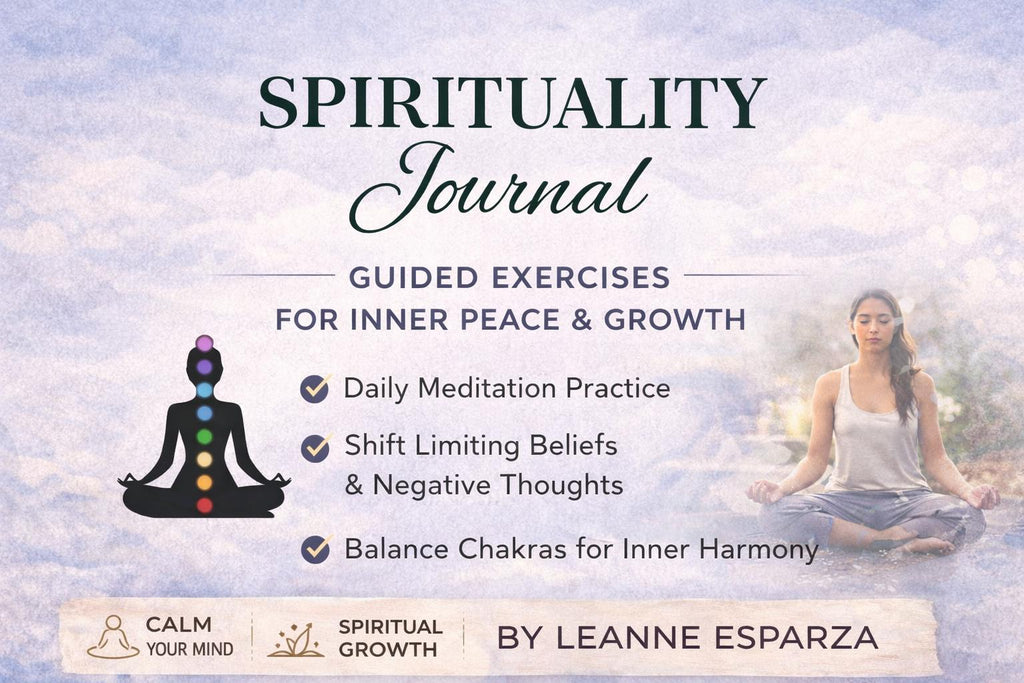 Guided Spirituality Journal for Inner Peace, Growth, Meditation, Chakras (Digital Download)