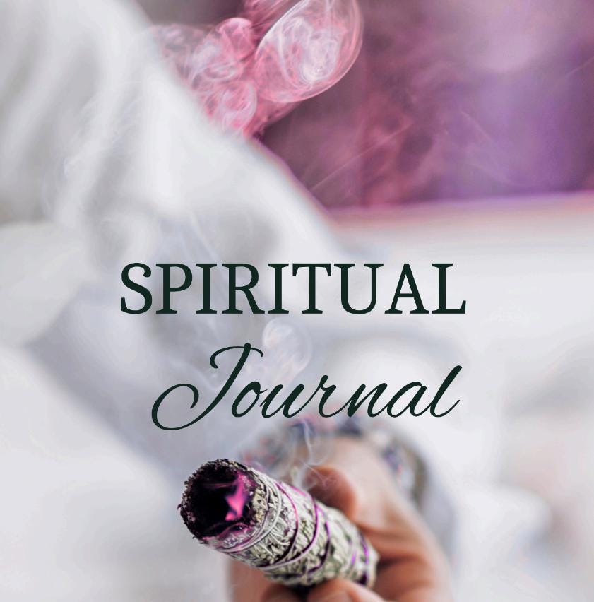 Guided Spirituality Journal for Inner Peace, Growth, Meditation, Chakras (Digital Download)