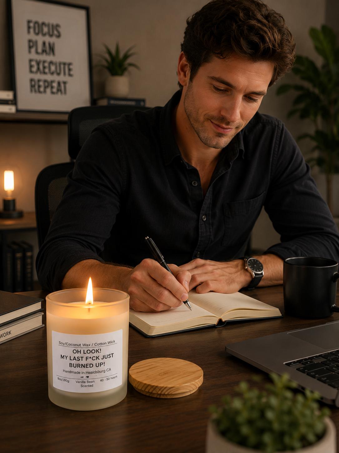 Oh Look My Last F*ck Just Burned Up | Vanilla Bean Luxury Candle