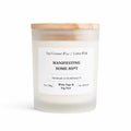 Humorous | Soy Coconut Candle 8oz | White Sage and Fig Tree Scented | Luxury Candle | Frosted White Jar