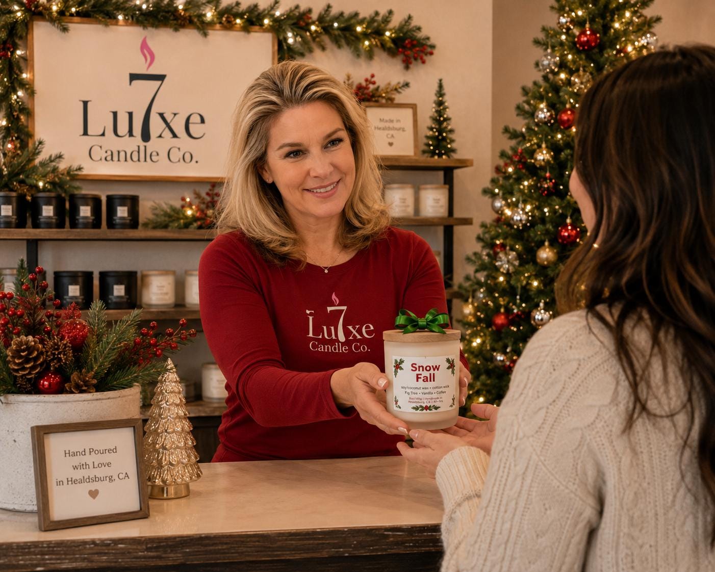 Snow Fall | Fig Tree, Vanilla and Coffee | 8 oz Soy Coconut Candle