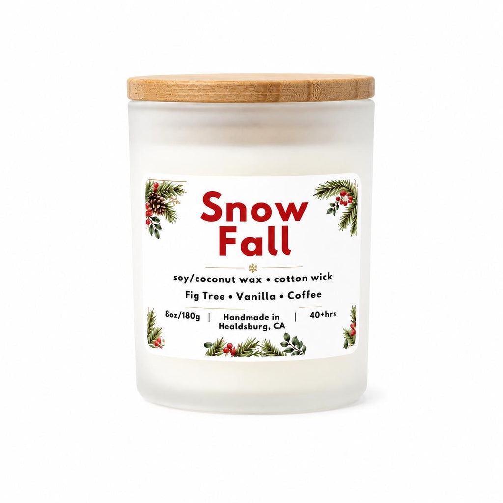 Snow Fall | Fig Tree, Vanilla and Coffee | 8 oz Soy Coconut Candle